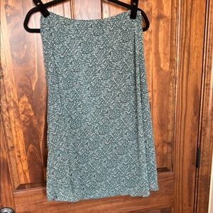 Elegant Blue Patterned Skirt